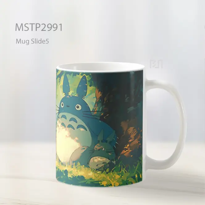 Totoro Keluarga Hutan Anime Mug MSTP2991 - All-side / Desain