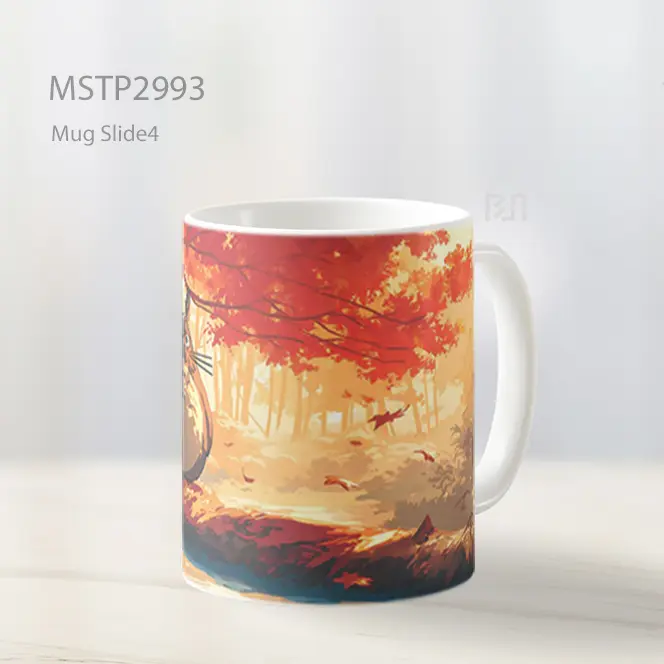 Totoro Musim Gugur Hutan Estetika Mug MSTP2993