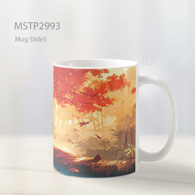 Totoro Musim Gugur Hutan Estetika Mug MSTP2993 - All-side / Desain