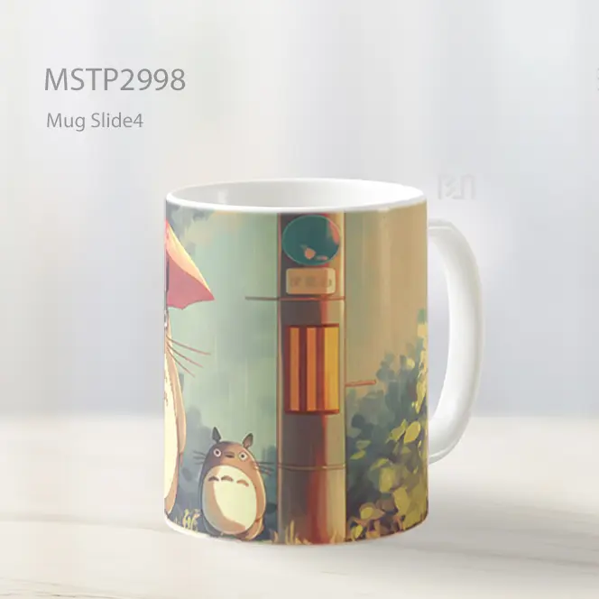 Totoro Payung Hujan Di Halte Bus Mug MSTP2998