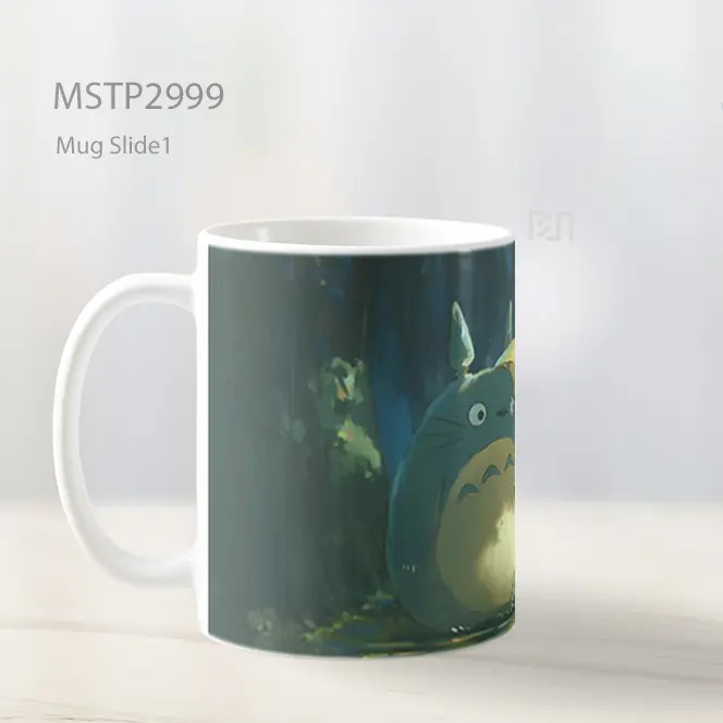 Totoro Payung Hujan Laptop Mug MSTP2999 - All-side / Desain