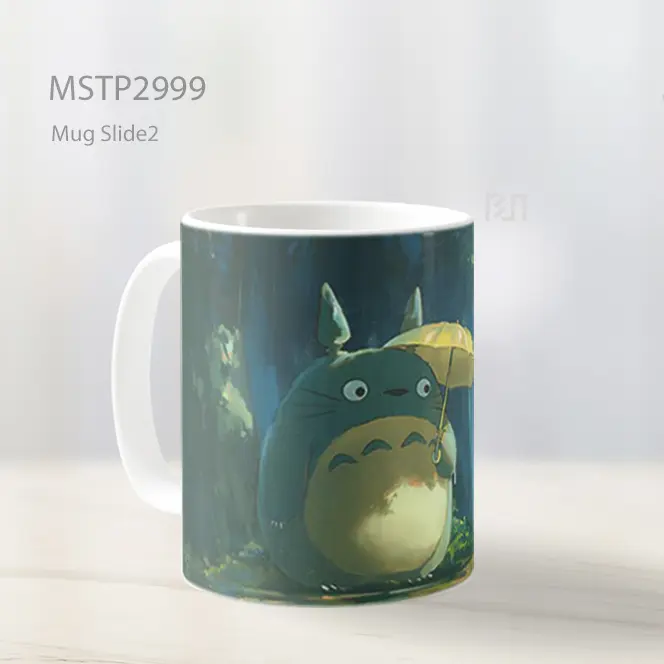 Totoro Payung Hujan Laptop Mug MSTP2999 - All-side / Desain