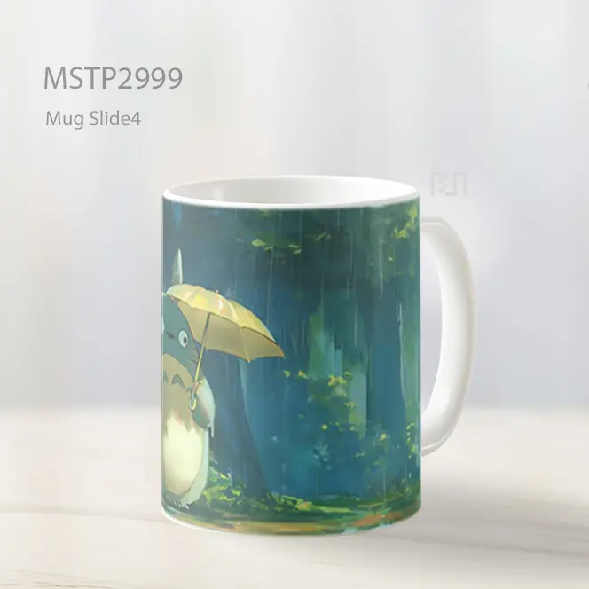 Totoro Payung Hujan Laptop Mug MSTP2999