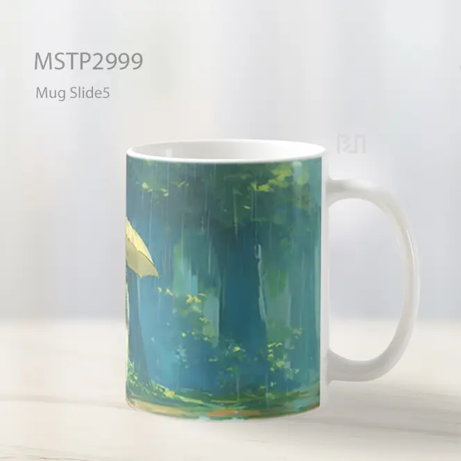 Totoro Payung Hujan Laptop Mug MSTP2999 - All-side / Desain