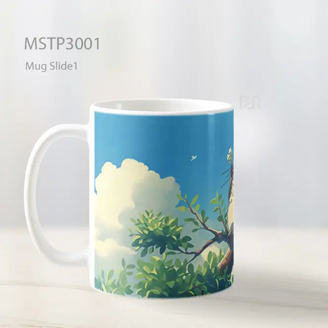 Totoro Pohon Anime Mug MSTP3001 - All-side / Desain