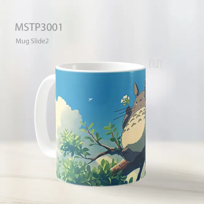 Totoro Pohon Anime Mug MSTP3001 - All-side / Desain