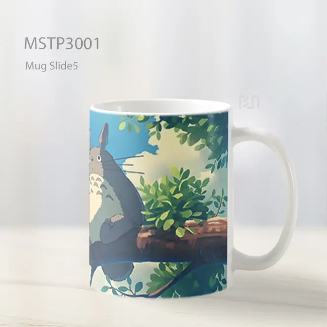 Totoro Pohon Anime Mug MSTP3001 - All-side / Desain