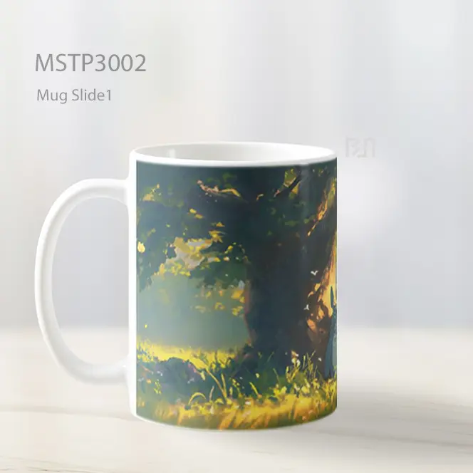Totoro Santai Di Bawah Pohon Musim Panas Mug MSTP3002 - All-side / Desain