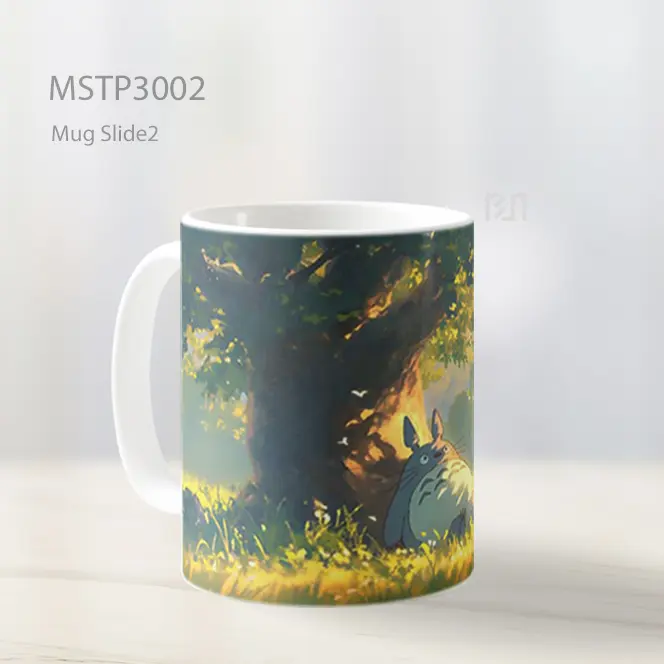 Totoro Santai Di Bawah Pohon Musim Panas Mug MSTP3002 - All-side / Desain