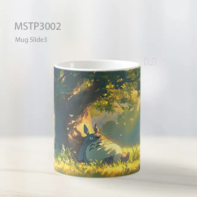 Totoro Santai Di Bawah Pohon Musim Panas Mug MSTP3002 - All-side / Desain