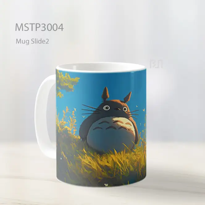 Totoro Studio Ghibli Scenery Mug MSTP3004 - All-side / Desain
