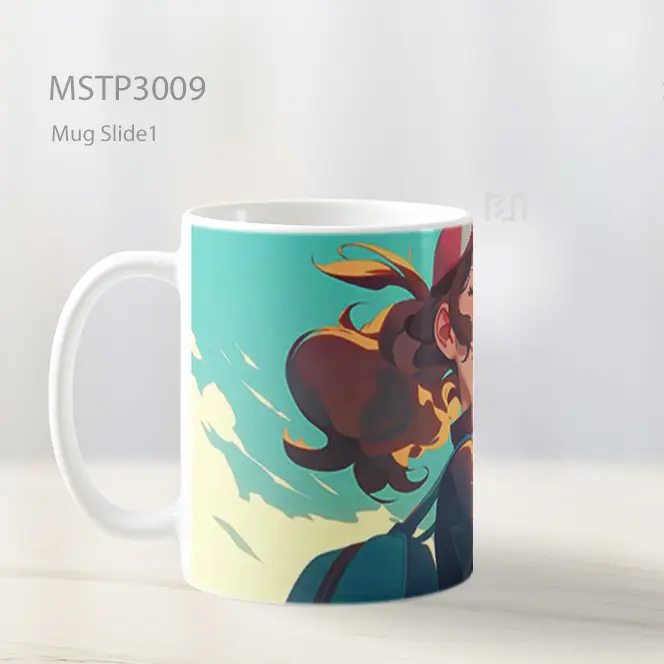Trainer Siap Bertarung Pokemon Mug MSTP3009 - All-side / Desain