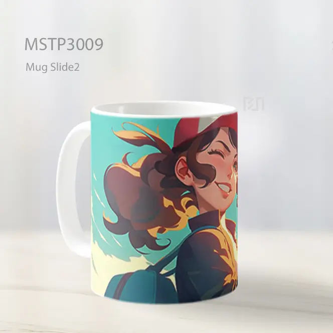 Trainer Siap Bertarung Pokemon Mug MSTP3009 - All-side / Desain