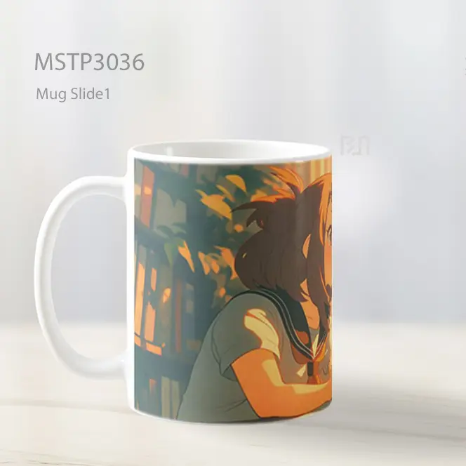 Uraraka Belajar Di Jendela Mug MSTP3036 - All-side / Desain