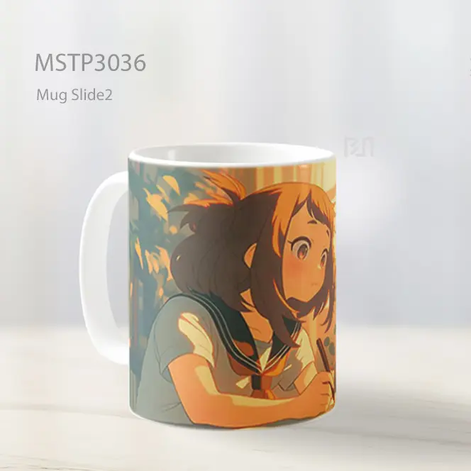 Uraraka Belajar Di Jendela Mug MSTP3036 - All-side / Desain