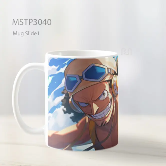 Usopp One Piece Menunjuk Maju Mug MSTP3040 - All-side / Desain
