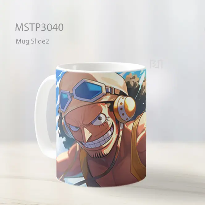 Usopp One Piece Menunjuk Maju Mug MSTP3040 - All-side / Desain