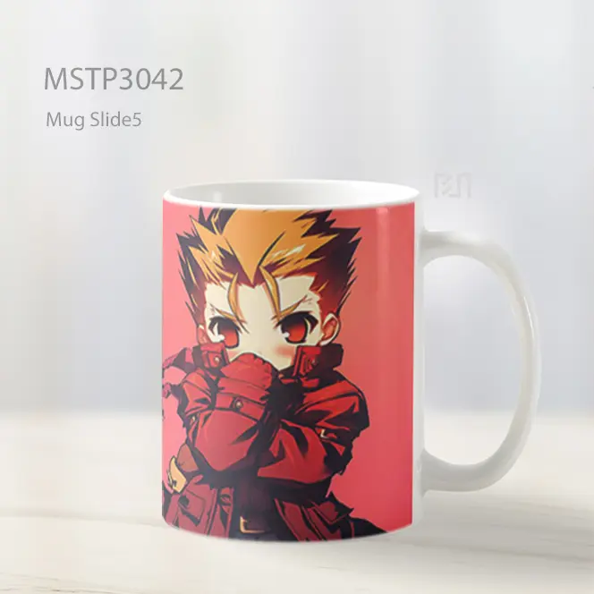 Vash The Stampede Chibi Trigun Mug MSTP3042 - All-side / Desain