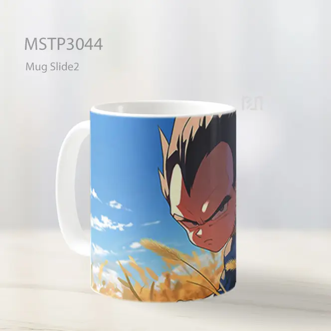 Vegeta Chibi Marah Di Ladang Gandum Mug MSTP3044 - All-side / Desain