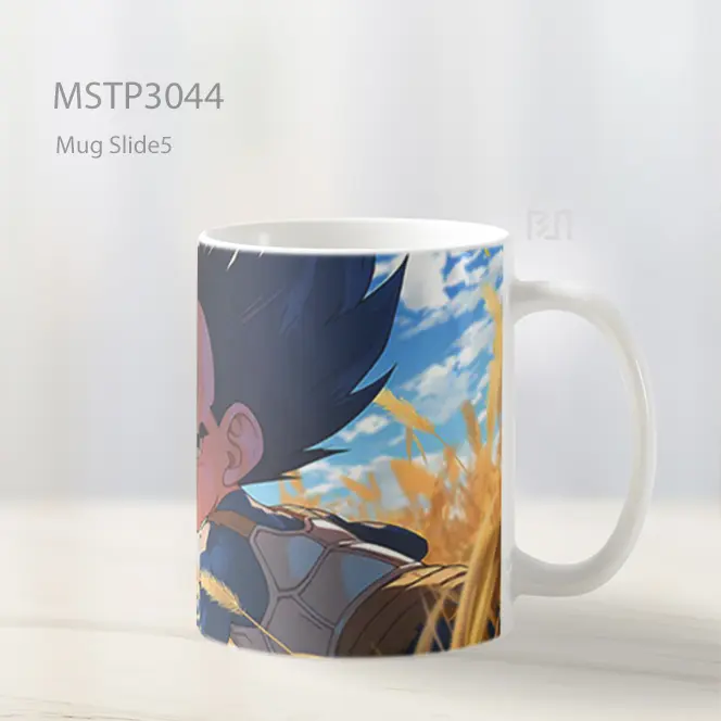 Vegeta Chibi Marah Di Ladang Gandum Mug MSTP3044 - All-side / Desain
