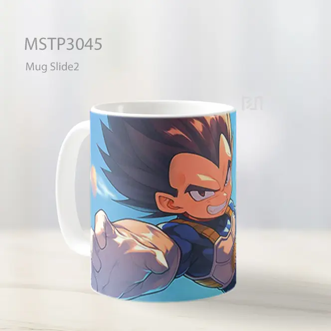Vegeta Chibi Siap Serang Mug MSTP3045 - All-side / Desain