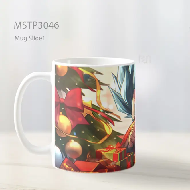 Vegeta Dengan Hadiah Natal Mug MSTP3046 - All-side / Desain