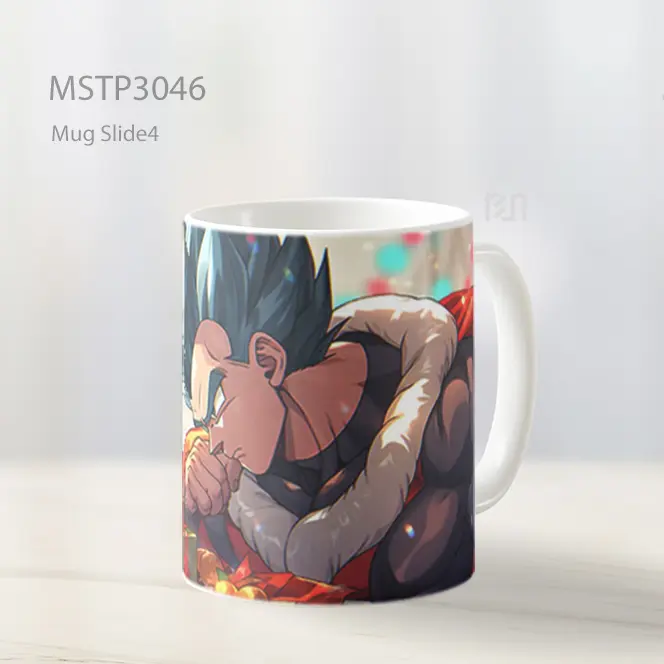 Vegeta Dengan Hadiah Natal Mug MSTP3046