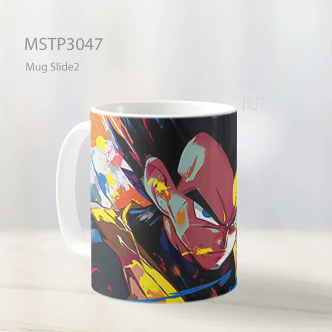 Vegeta Dragon Ball Kemarahan Berwarna Mug MSTP3047 - All-side / Desain