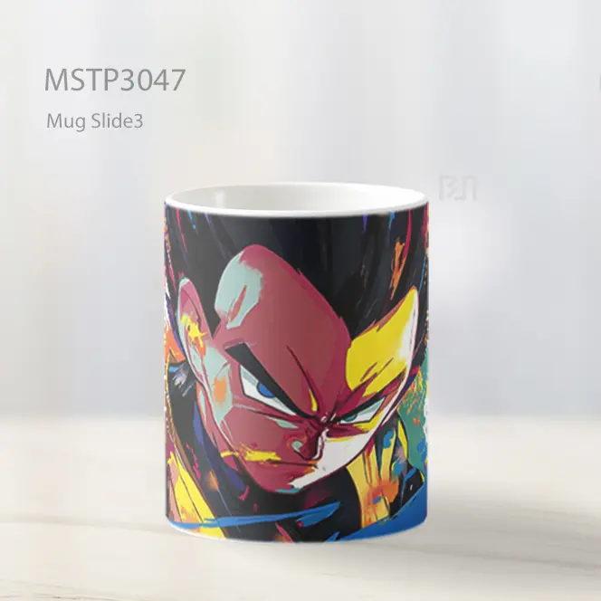 Vegeta Dragon Ball Kemarahan Berwarna Mug MSTP3047 - All-side / Desain