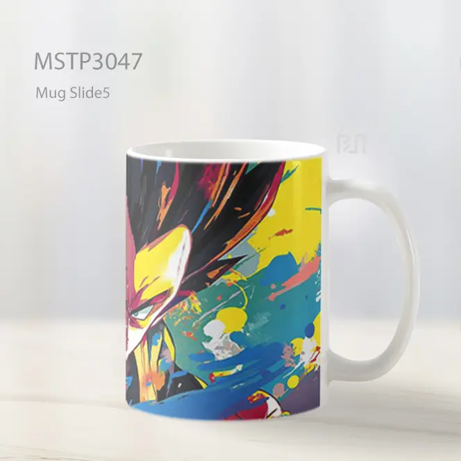 Vegeta Dragon Ball Kemarahan Berwarna Mug MSTP3047 - All-side / Desain