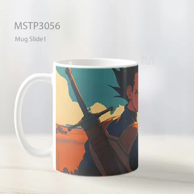 Vegeta Pose Petarung Gaya Seni Mug MSTP3056 - All-side / Desain