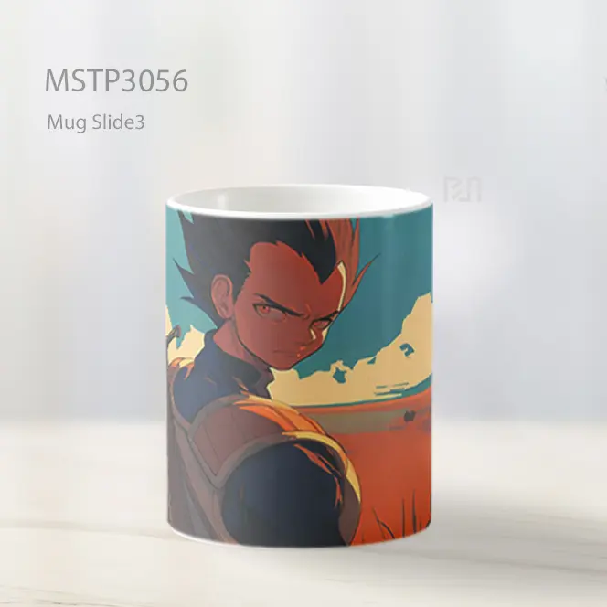 Vegeta Pose Petarung Gaya Seni Mug MSTP3056 - All-side / Desain