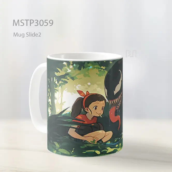 Venom Bergaya Ghibli Mug MSTP3059 - All-side / Desain