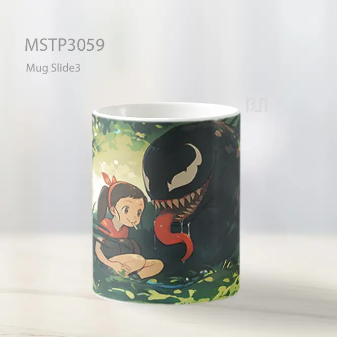 Venom Bergaya Ghibli Mug MSTP3059 - All-side / Desain