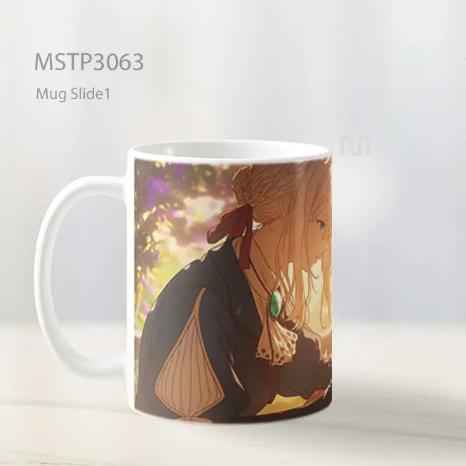 Violet Evergarden Menulis Bunga Wallpaper Mug MSTP3063 - All-side / Desain