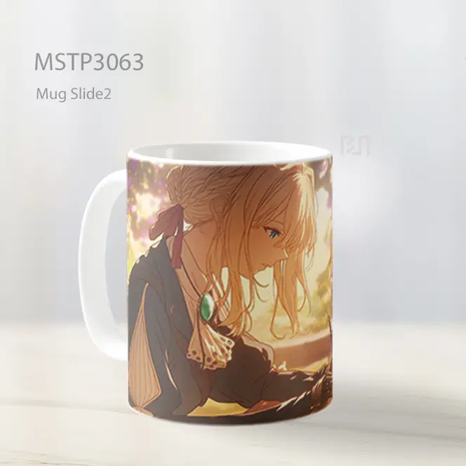 Violet Evergarden Menulis Bunga Wallpaper Mug MSTP3063 - All-side / Desain
