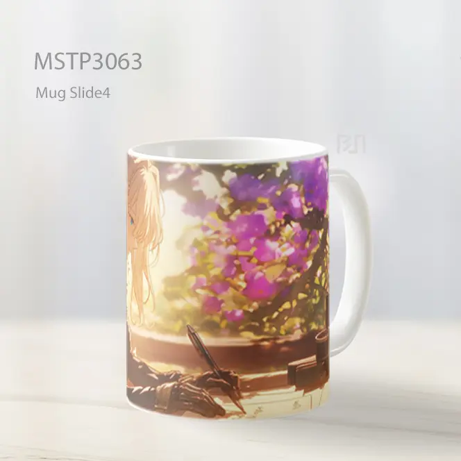 Violet Evergarden Menulis Bunga Wallpaper Mug MSTP3063