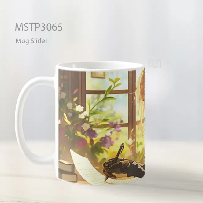 Violet Evergarden Menulis Wallpaper Mug MSTP3065 - All-side / Desain