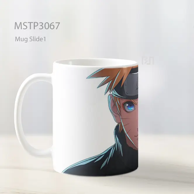 Wajah Serius Naruto Anime Close Up Mug MSTP3067 - All-side / Desain
