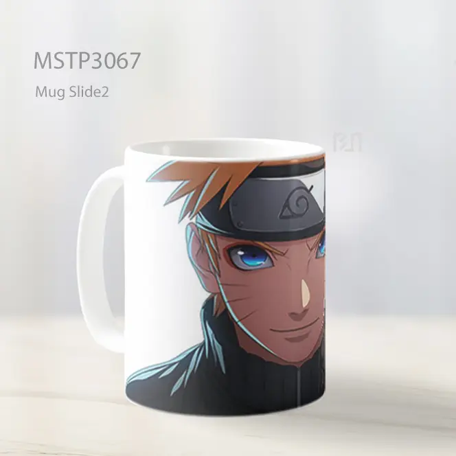 Wajah Serius Naruto Anime Close Up Mug MSTP3067 - All-side / Desain