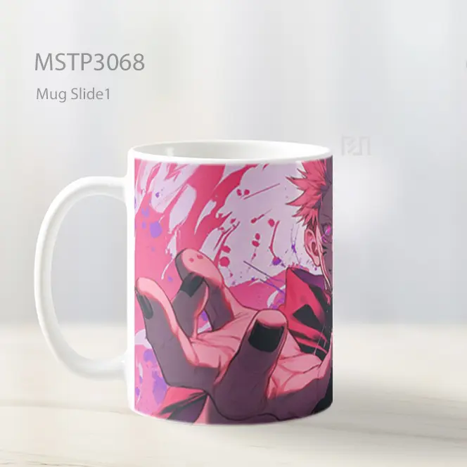 Itadori Yuji Energi Terkumpul%2C Aura Merah Muda Mug MSTP3068 - All-side / Desain