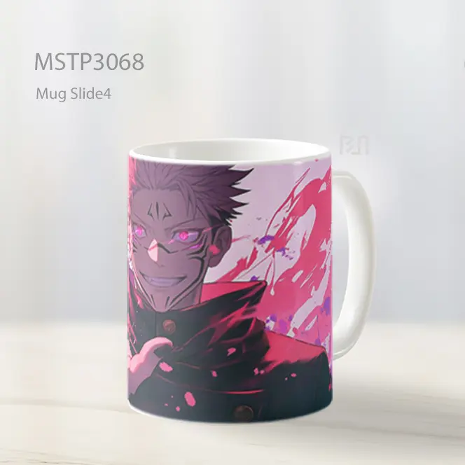 Itadori Yuji Energi Terkumpul%2C Aura Merah Muda Mug MSTP3068