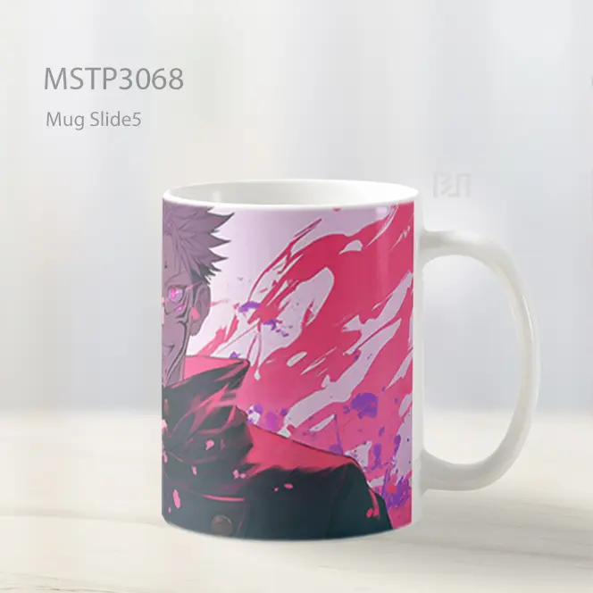 Itadori Yuji Energi Terkumpul%2C Aura Merah Muda Mug MSTP3068 - All-side / Desain