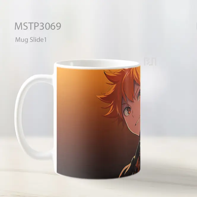 Hinata Shoyo Fokus Menatap Lawan Mug MSTP3069 - All-side / Desain