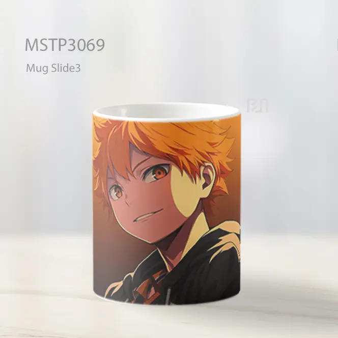 Hinata Shoyo Fokus Menatap Lawan Mug MSTP3069 - All-side / Desain