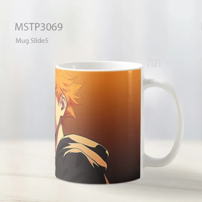 Hinata Shoyo Fokus Menatap Lawan Mug MSTP3069 - All-side / Desain
