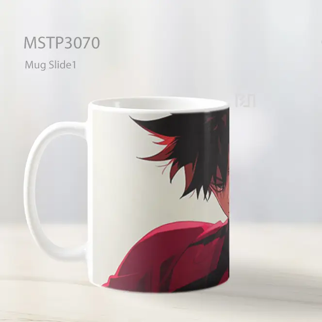Kuroo Tetsurou Senyum Licik Nuansa Merah Mug MSTP3070 - All-side / Desain