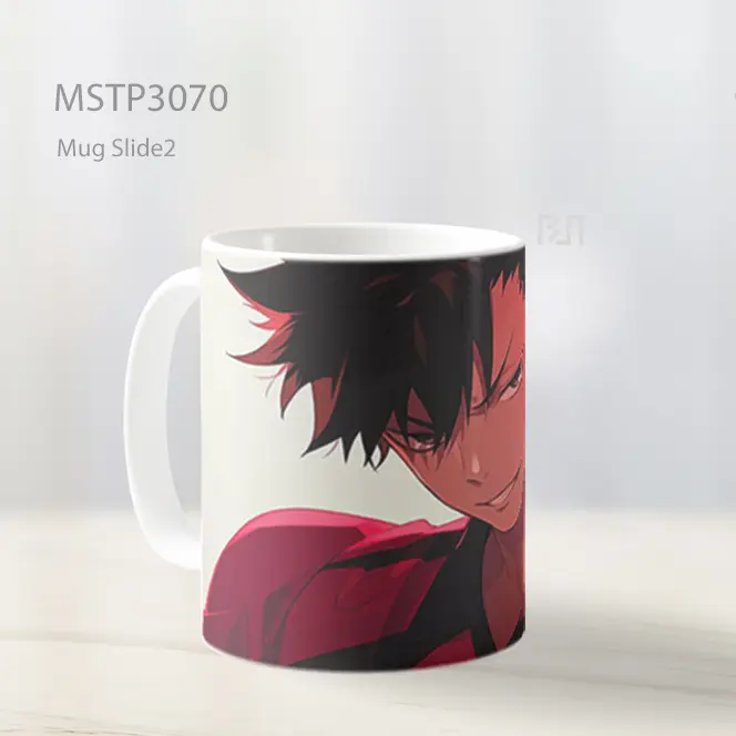 Kuroo Tetsurou Senyum Licik Nuansa Merah Mug MSTP3070 - All-side / Desain