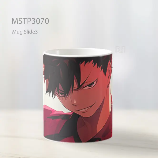 Kuroo Tetsurou Senyum Licik Nuansa Merah Mug MSTP3070 - All-side / Desain