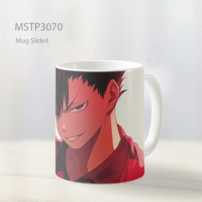 Kuroo Tetsurou Senyum Licik Nuansa Merah Mug MSTP3070